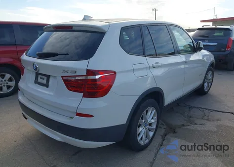 2013 BMW X3 xDrive28I z USA, uszkodzony, nr VIN 5UXWX9C53DLK59859